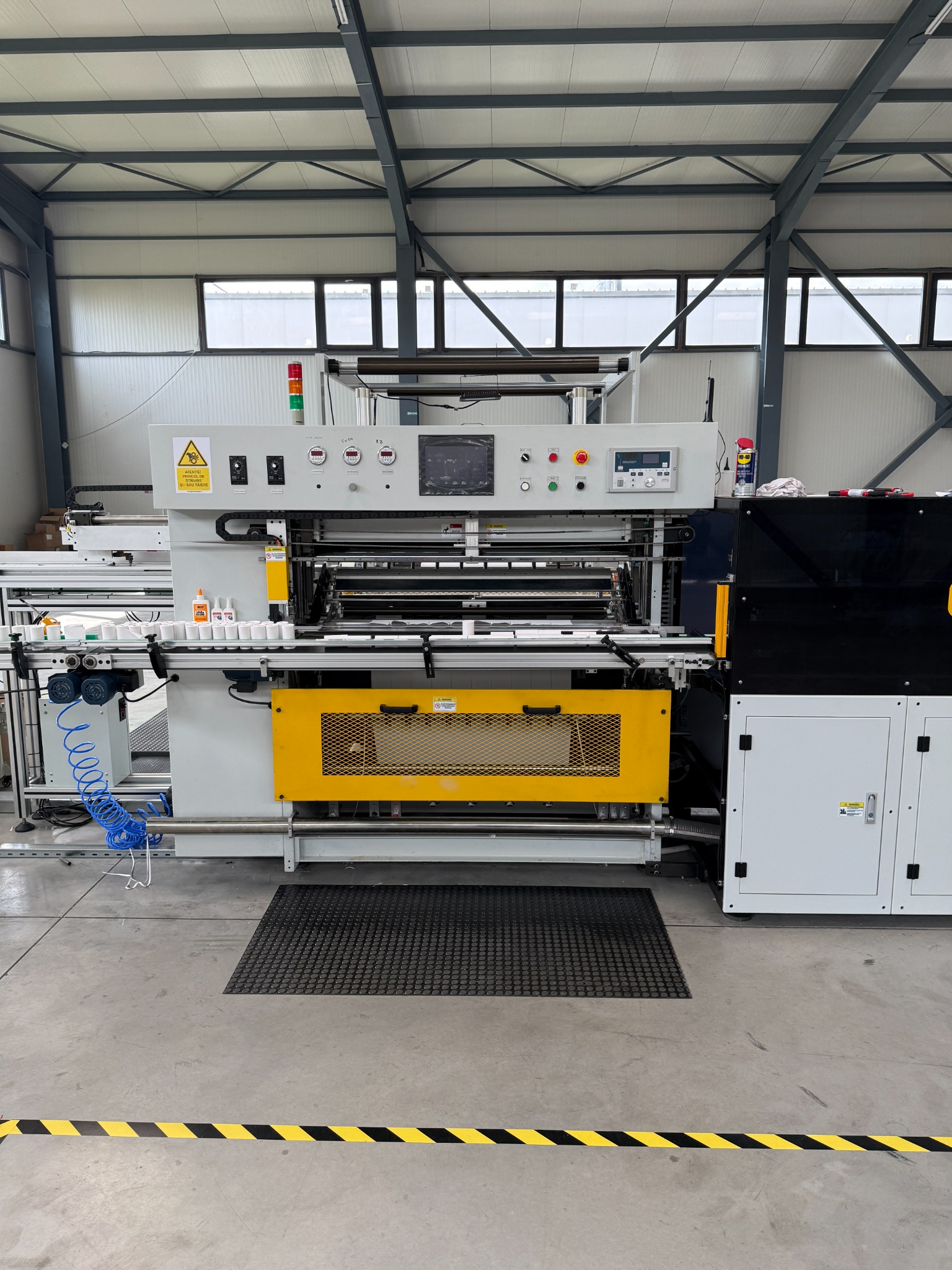 Front view of Thermaroll GPPE production line